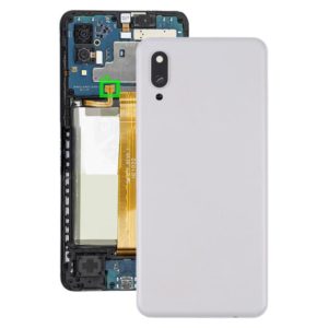 For Samsung Galaxy A02 Battery Back Cover with Camera Lens Cover (White) (OEM)