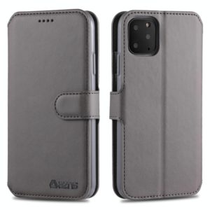 For iPhone 11 Pro AZNS Calf Texture Magnetic Horizontal Flip PU Leather Case with Holder & Card Slots & Photo Frame(Gray) (AZNS) (OEM)