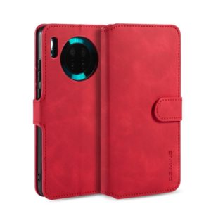 For Huawei Mate 30 DG.MING Retro Oil Side Horizontal Flip Case with Holder & Card Slots & Wallet(Red) (DG.MING) (OEM)