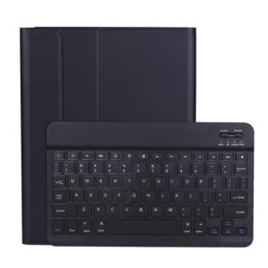 A11B Lambskin Texture Ultra-thin Bluetooth Keyboard Leather Case with Pen Holder For iPad Air 5 2022 / Air 4 2020 10.9 & Pro 11 inch 2021 / 2020 / 2018(Black) (OEM)