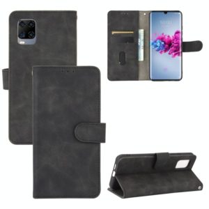For ZTE Axon 11 5G Solid Color Skin Feel Magnetic Buckle Horizontal Flip Calf Texture PU Leather Case with Holder & Card Slots & Wallet(Black) (OEM)