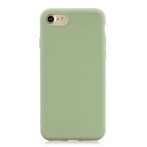 For iPhone SE 2022 / SE 2020 Solid Color Frosted TPU Phone Case(Green) (OEM)