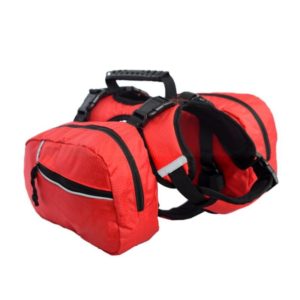 Pet Chest Backpack Multifunctional Outdoor Detachable Backpack For Dogs with Leash, Specification: S(Red) (OEM)