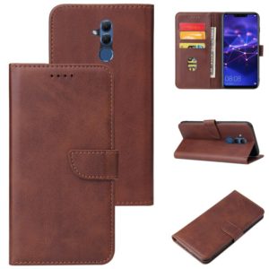 For Huawei Mate 20 Lite Calf Texture Buckle Horizontal Flip Leather Case with Holder & Card Slots & Wallet(Brown) (OEM)