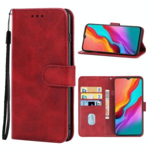 Leather Phone Case For Infinix Hot 8(Red) (OEM)
