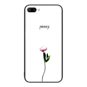 For Honor 10 Colorful Painted Glass Phone Case(A Flower) (OEM)