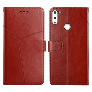 For Gigaset GS4 Y Stitching Horizontal Flip Leather Phone Case(Brown) (OEM)