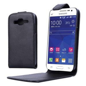 Vertical Flip Magnetic Snap Leather Case for Galaxy Core Prime / G360(Black) (OEM)