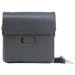 For FUJIFILM instax Link WIDE Full Body PU Leather Case Bag with Strap(Grey) (OEM)