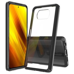 For Xiaomi Poco X3 NFC Scratchproof TPU + Acrylic Protective Case(Black) (OEM)