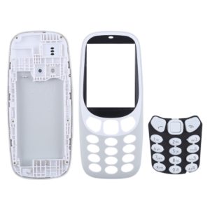Full Assembly Housing Cover with Keyboard for Nokia 3310(Grey) (OEM)