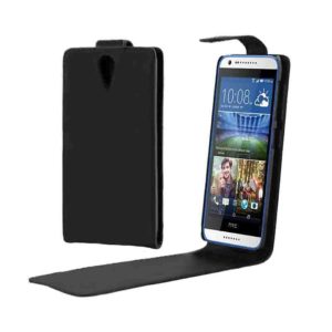 Vertical Flip Solid Color Leather Case for HTC Desire 620(Black) (OEM)