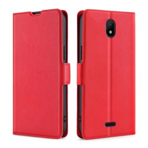 For Nokia C100 Ultra-thin Voltage Side Buckle Horizontal Flip Leather Phone Case(Red) (OEM)