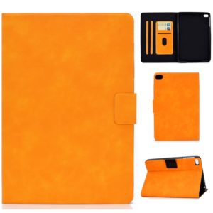 For iPad mini 5 / 4 / 3 / 2 / 1 Cowhide Texture Horizontal Flip Leather Case with Holder & Card Slots & Sleep / Wake-up Function(Khaki) (OEM)