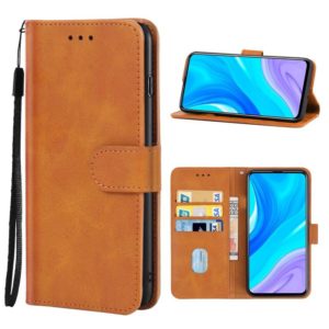 For Huawei P smart+ 2019 Leather Phone Case(Brown) (OEM)