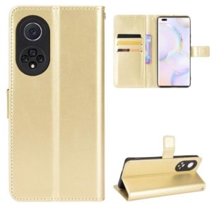 For Huawei nova 9 Pro / Honor 50 Pro Crazy Horse Texture Horizontal Flip Phone Leather Case with Holder & Card Slots & Lanyard(Gold) (OEM)