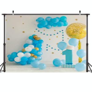 2.1m X 1.5m One Year Old Birthday Photography Background Party Decoration Hanging Cloth(575) (OEM)