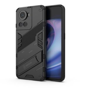 For OnePlus Ace 5G Punk Armor PC + TPU Phone Case with Holder(Black) (OEM)