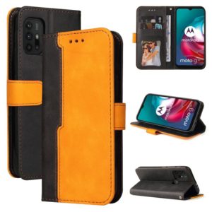 For Motorola Moto G30 / G20 / G10 Business Stitching-Color Horizontal Flip PU Leather Case with Holder & Card Slots & Photo Frame(Orange) (OEM)