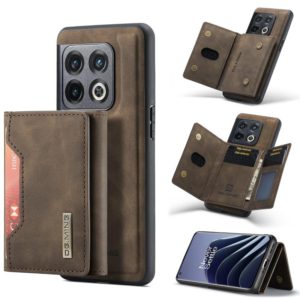 For OnePlus 10 Pro DG.MING M2 Series 3-Fold Multi Card Bag Phone Case(Coffee) (DG.MING) (OEM)