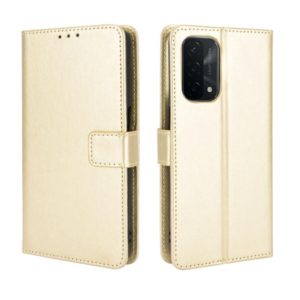 For OPPO A93 5G Retro Crazy Horse Texture Horizontal Flip Leather Case with Holder & Card Slots & Lanyard(Gold) (OEM)