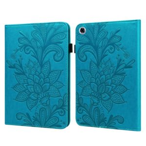 For Lenovo Tab M10 HD Gen 2 Lace Flower Embossing Pattern Horizontal Flip Leather Case with Holder & Card Slots & Wallet & Photo Frame(Blue) (OEM)