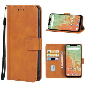 Leather Phone Case For UMIDIGI A3X(Brown) (OEM)