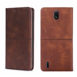 For Nokia C01 Plus/C1 2nd Editon Cow Texture Magnetic Horizontal Flip Leather Phone Case(Dark Brown) (OEM)