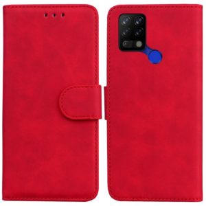 For Tecno Pova LD7 Skin Feel Pure Color Flip Leather Phone Case(Red) (OEM)