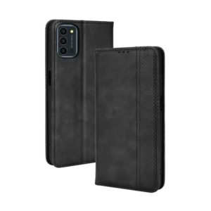 For Oukitel K9 Pro Magnetic Buckle Retro Texture Leather Phone Case(Black) (OEM)