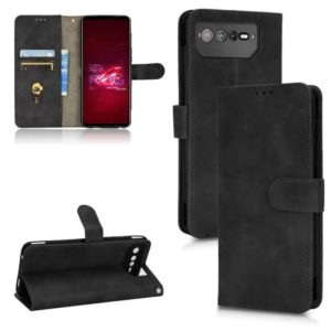For Asus ROG Phone 6 Skin Feel Magnetic Flip Leather Phone Case(Black) (OEM)