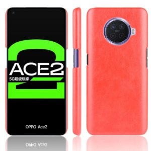 For OPPO Ace2 Shockproof Litchi Texture PC + PU Case(Red) (OEM)