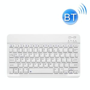 YS-001 7-8 inch Tablet Phones Universal Mini Wireless Bluetooth Keyboard, Style:Only Keyboard(White) (OEM)