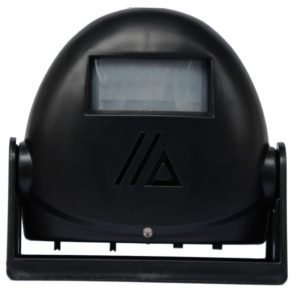 Wireless Intelligent Doorbell Infrared Motion Sensor Voice Prompter Warning Door Bell Alarm(Black) (OEM)