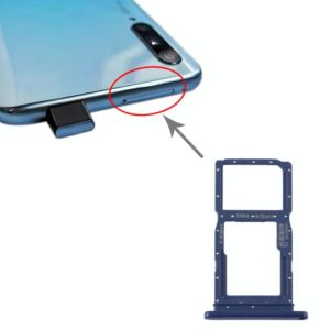 SIM Card Tray + SIM Card Tray / Micro SD Card Tray for Huawei Y9s 2020 (Blue) (OEM)