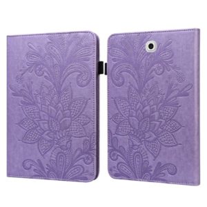 For Samsung Galaxy Tab S2 9.7 T810/T815 Lace Flower Embossing Pattern Horizontal Flip Leather Case with Holder & Card Slots & Wallet & Photo Frame(Purple) (OEM)
