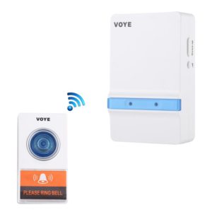 VOYE V012A Home Music Remote Control Wireless Doorbell with 38 Polyphony Sounds (White) (VOYE) (OEM)
