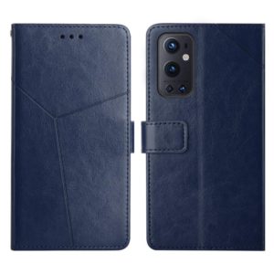 For OnePlus 9 Pro Y Stitching Horizontal Flip Leather Phone Case(Blue) (OEM)