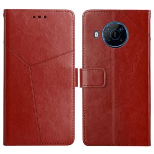 For Nokia X100 Y Stitching Horizontal Flip Leather Phone Case(Brown) (OEM)