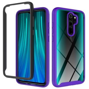 For Xiaomi Redmi Note 8 Pro Starry Sky Solid Color Series Shockproof PC + TPU Protective Case(Purple) (OEM)