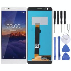 TFT LCD Screen for Nokia 3.1 with Digitizer Full Assembly (White) (OEM)