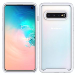 For Samsung Galaxy S10 Starry Sky Solid Color Series Shockproof PC + TPU Protective Case(White) (OEM)