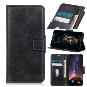 For Motorola Moto G9 / G9 Play / E7 Plus / Lenovo K12 Note Mirren Crazy Horse Texture Horizontal Flip Leather Case with Holder & Card Slots & Wallet(Black) (OEM)