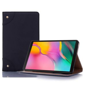 Retro Book Style Horizontal Flip Leather Case with Holder & Card Slots & Wallet for Galaxy Tab A 8.0 (2019)(Black) (OEM)
