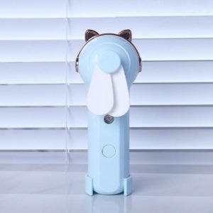 Handheld Hydrating Device Chargeable Fan Mini USB Charging Spray Humidification Small Fan(M10 Blue Kitten) (OEM)