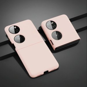 For Huawei P50 Pocket Oil-sprayed Ultra-thin Folding Phone Case(Pink) (OEM)
