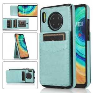 For Huawei Mate 30 Solid Color PC + TPU Protective Case with Holder & Card Slots(Green) (OEM)