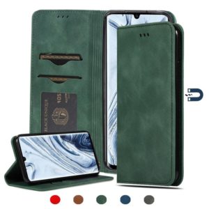 For Xiaomi Mi CC9 Pro / Note 10 / Note 10 Pro Retro Skin Feel Business Magnetic Horizontal Flip Leather Case(Army Green) (OEM)