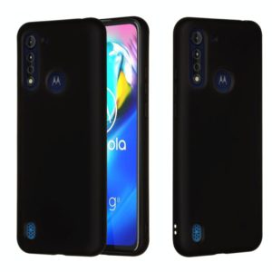 For Motorola Moto G8 Power Pure Color Liquid Silicone Shockproof Full Coverage Protective Case(Black) (OEM)