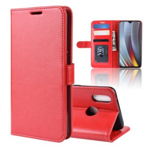 Crazy Horse Horizontal Flip PU Leather Case for OPPO Realme 3 Pro / Realme X Lite, with Wallet Holder & Card Slots & Photo Frame(Red) (OEM)